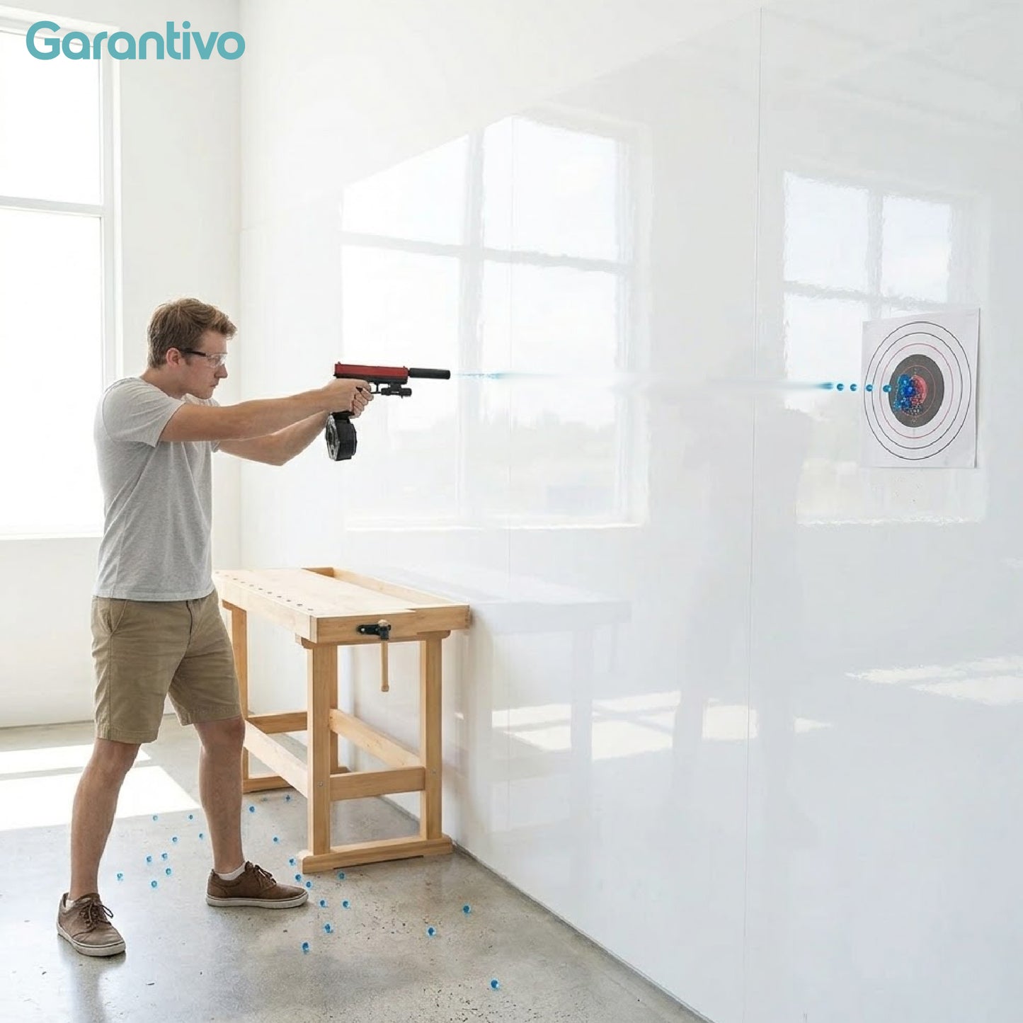 Pistola eléctrica de bolas de gel para juegos al aire libre