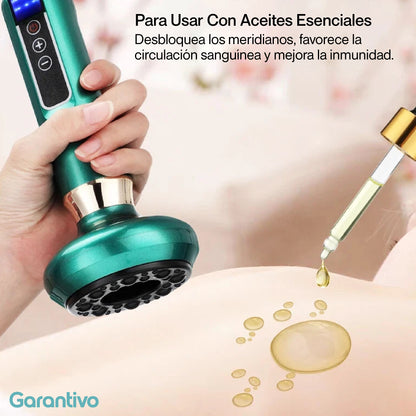 Masajeador eléctrico corporal con efecto calor y masaje profundo