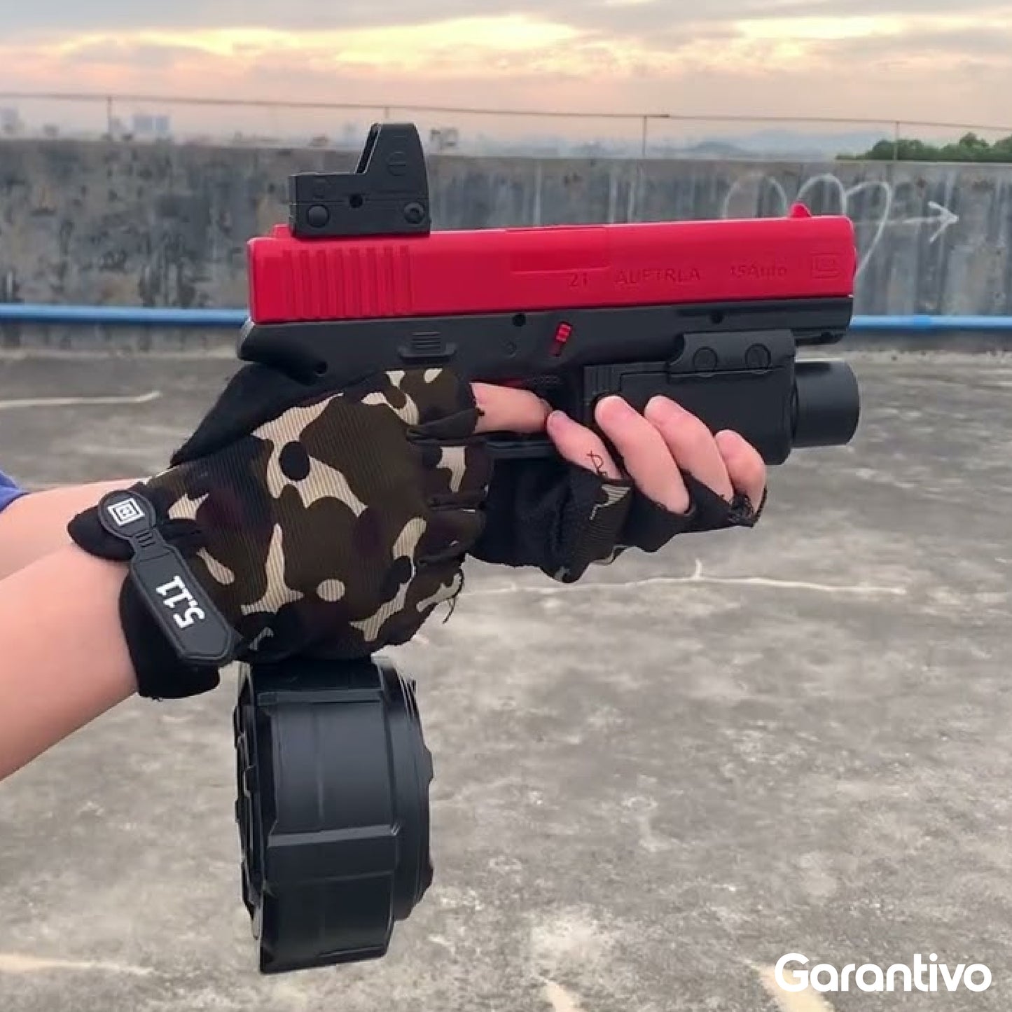 Pistola eléctrica de bolas de gel para juegos al aire libre
