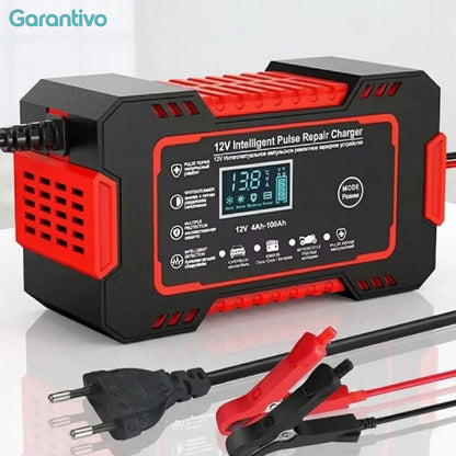 Cargador de baterías automático inteligente y versátil (12V)