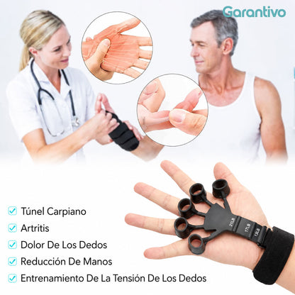 Fortalecedor de agarre de silicona ajustable para entrenamiento de manos