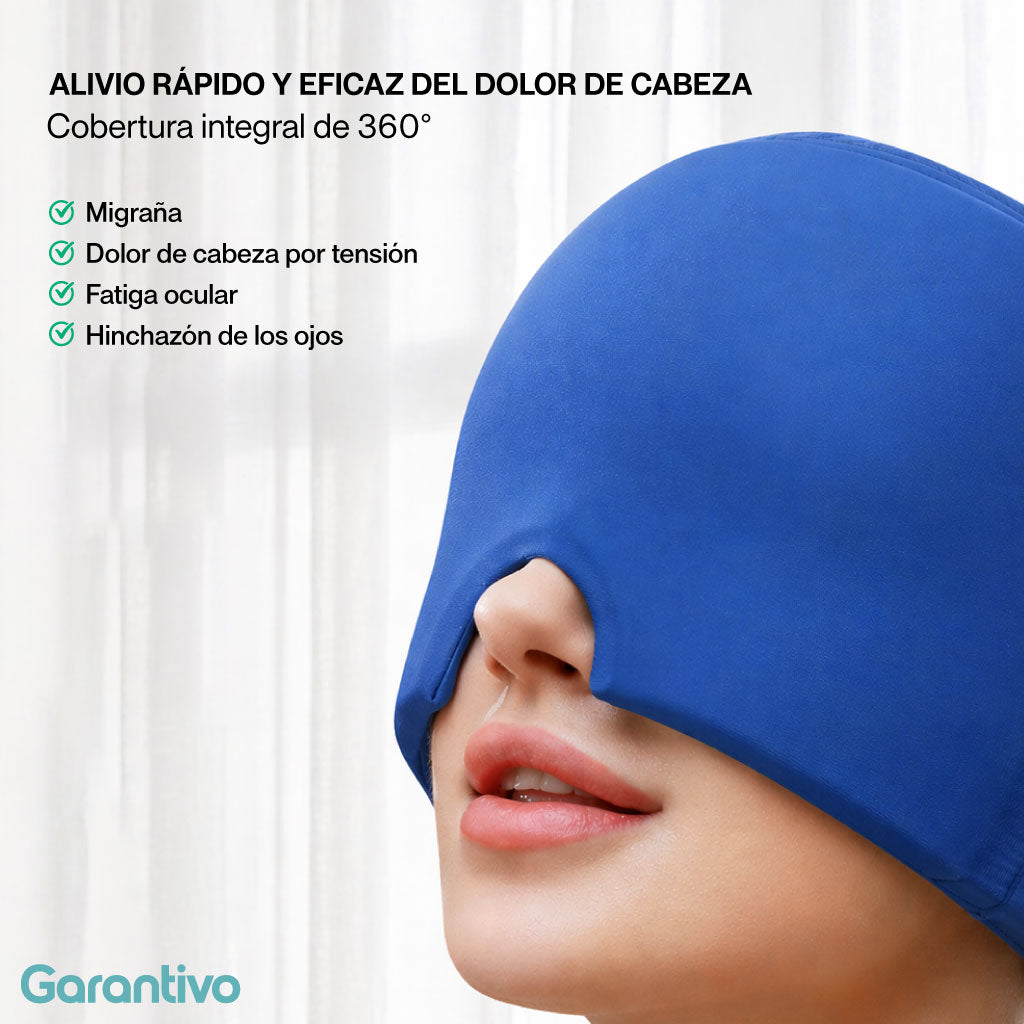 Gorro Anti Migraña para Aliviar el Dolor de Cabeza y Reducir el Estrés Rápidamente