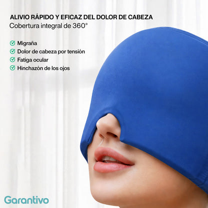 Gorro Anti Migraña para Aliviar el Dolor de Cabeza y Reducir el Estrés Rápidamente