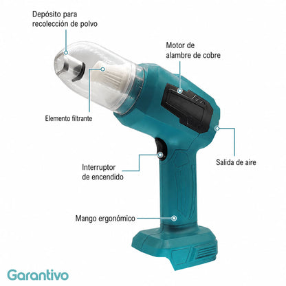 Aspiradora portátil inalámbrica recargable para coche y hogar