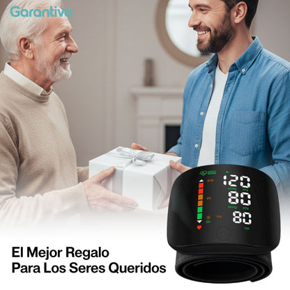 Tensiómetro digital de muñeca con monitor cardíaco inteligente