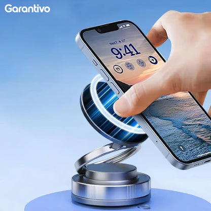 Soporte magnético para teléfono con ventosa y rotación 360°