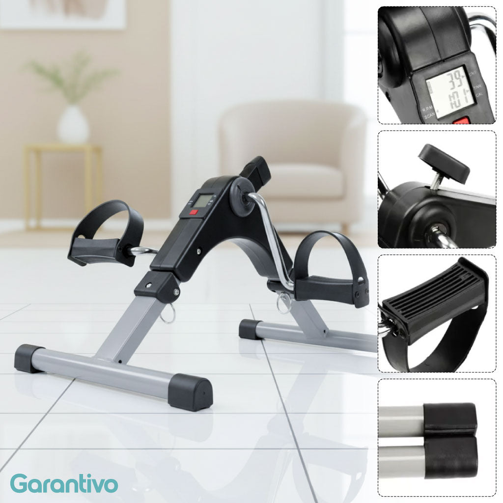 Mini Bicicleta de Ejercicio de Pedal con Resistencia Ajustable y Pantalla Digital