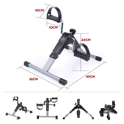 Mini Bicicleta de Ejercicio de Pedal con Resistencia Ajustable y Pantalla Digital
