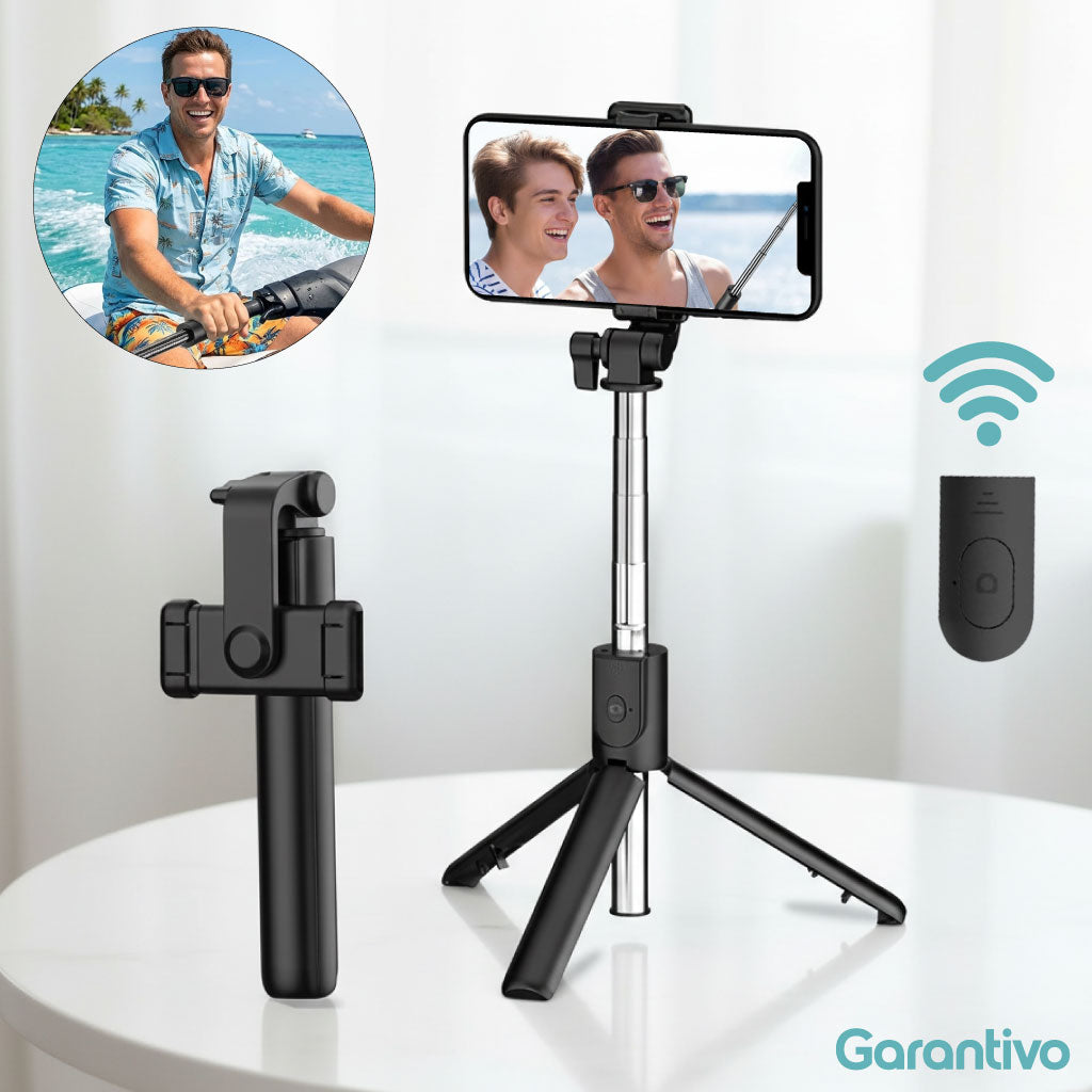 Palo selfie con trípode y control remoto inalámbrico