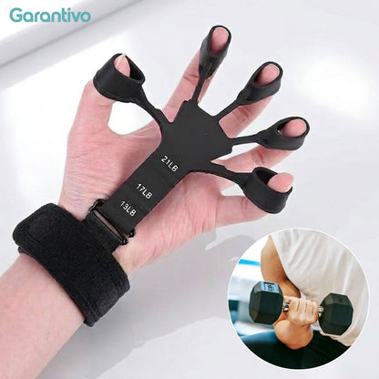 Fortalecedor de agarre de silicona ajustable para entrenamiento de manos