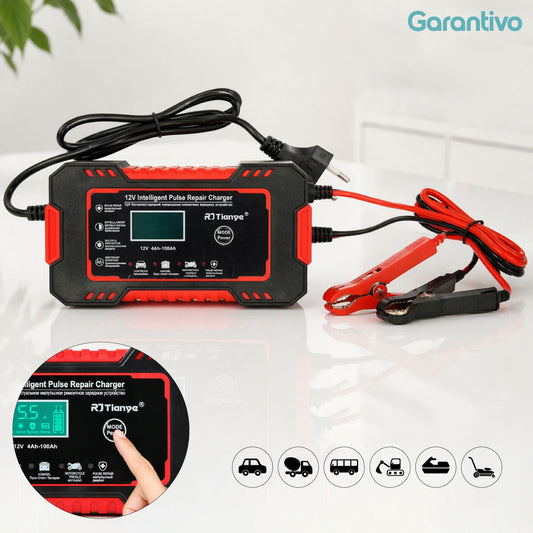 Cargador de baterías automático inteligente y versátil (12V)