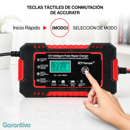 Cargador de baterías automático inteligente y versátil (12V)