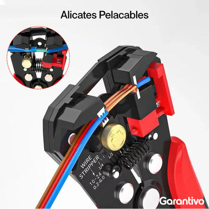 Pelacables automático multifuncional con función de corte y prensado