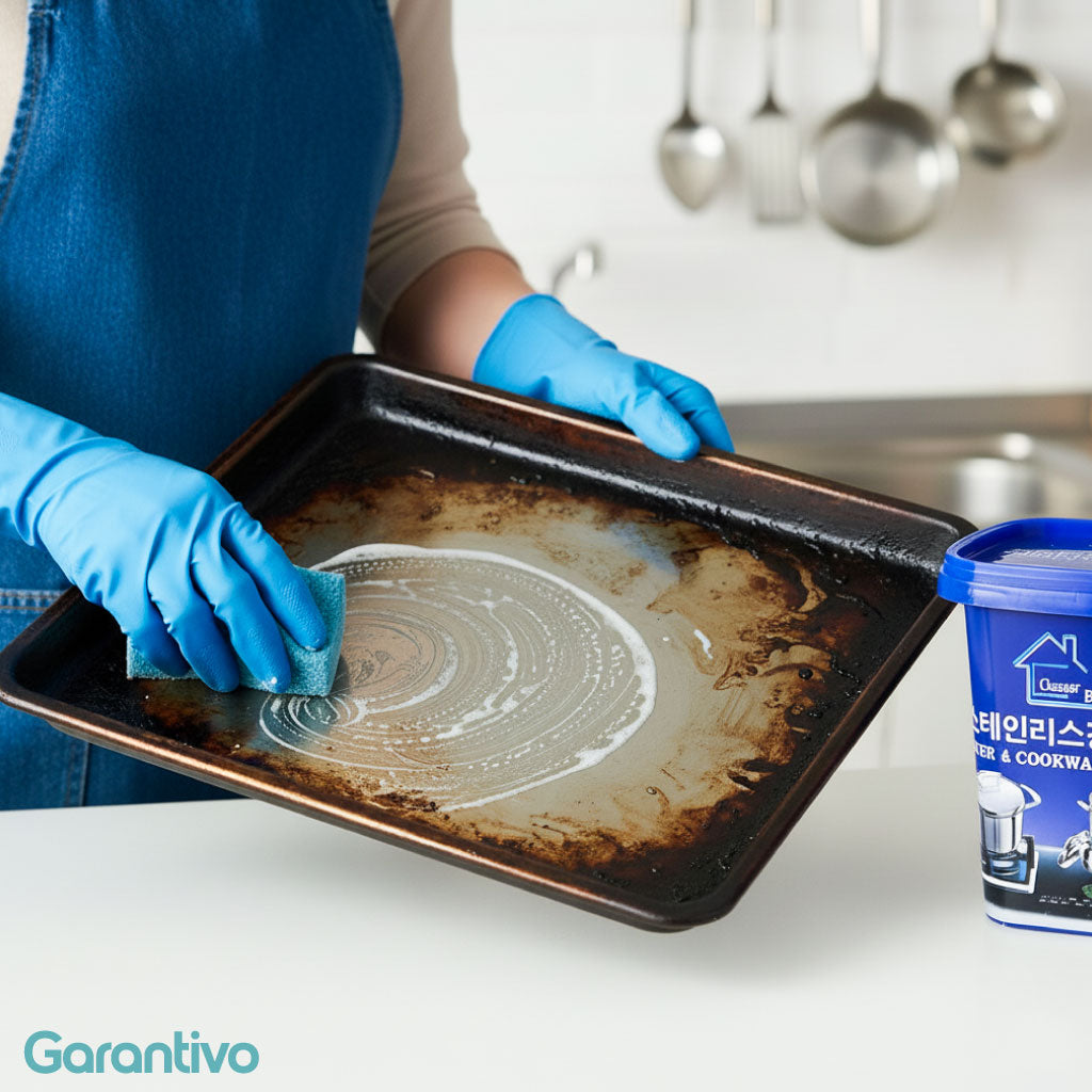 Pasta Limpiadora Multiusos Para Eliminar La Grasa Incrustada Y Manchas Difíciles