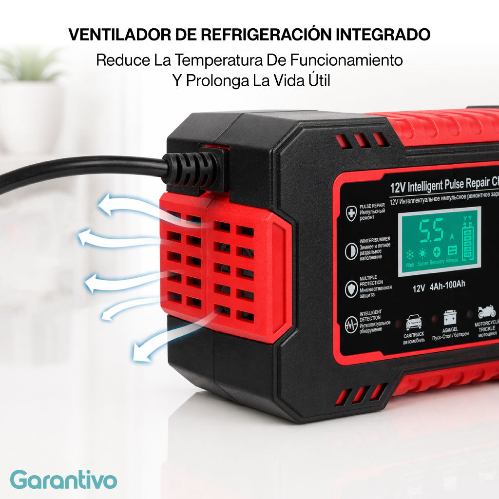Cargador de baterías automático inteligente y versátil (12V)