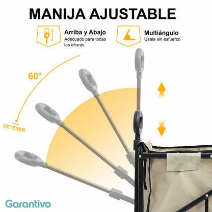 Carrito Multifuncional Plegable y Resistente