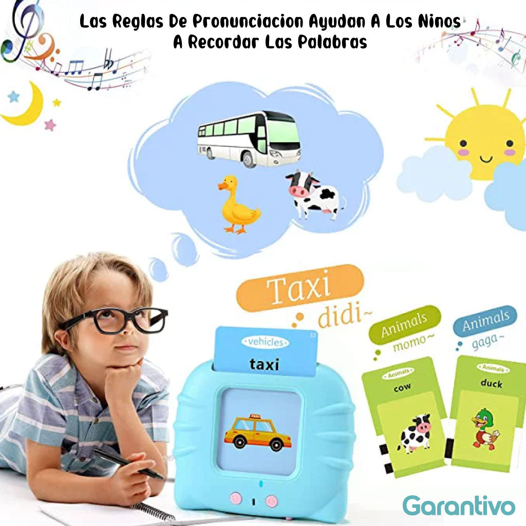 Lector De Tarjetas Educativo De Audio Para Niños Para Mejorar El Lenguaje Y La Memoria