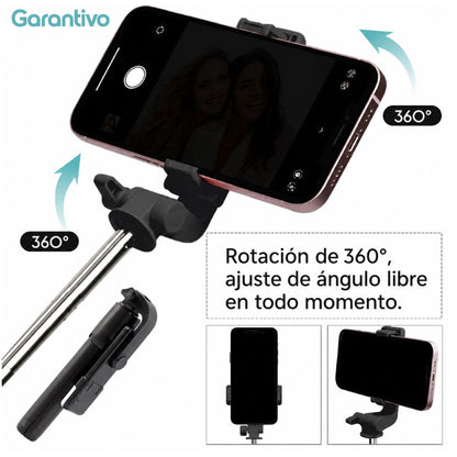 Palo selfie con trípode y control remoto inalámbrico