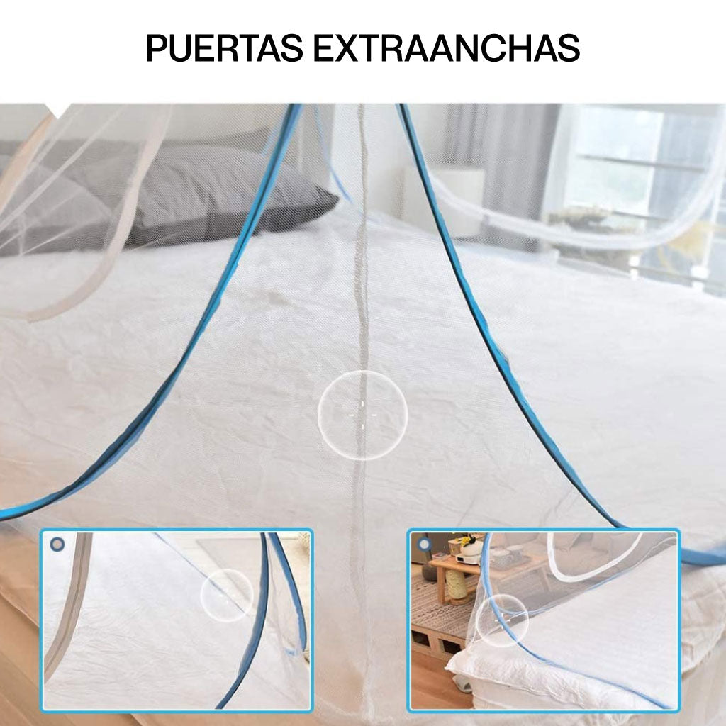 Mosquitera plegable portátil para cama con protección completa