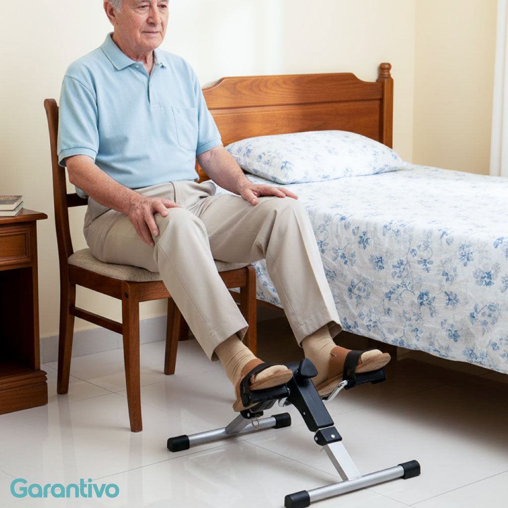 Mini Bicicleta de Ejercicio de Pedal con Resistencia Ajustable y Pantalla Digital
