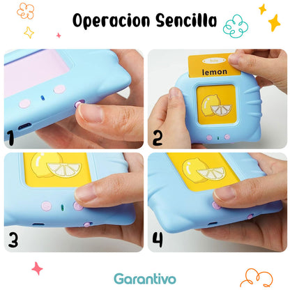 Lector De Tarjetas Educativo De Audio Para Niños Para Mejorar El Lenguaje Y La Memoria