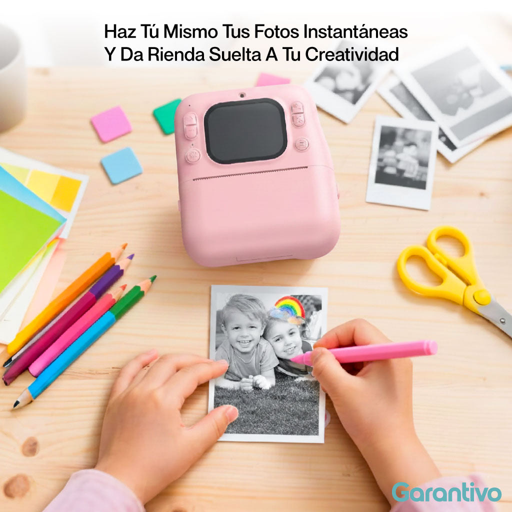 Cámara instantánea portátil para capturar e imprimir tus recuerdos (Full HD 1080P)