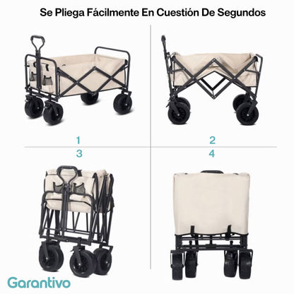Carrito Multifuncional Plegable y Resistente