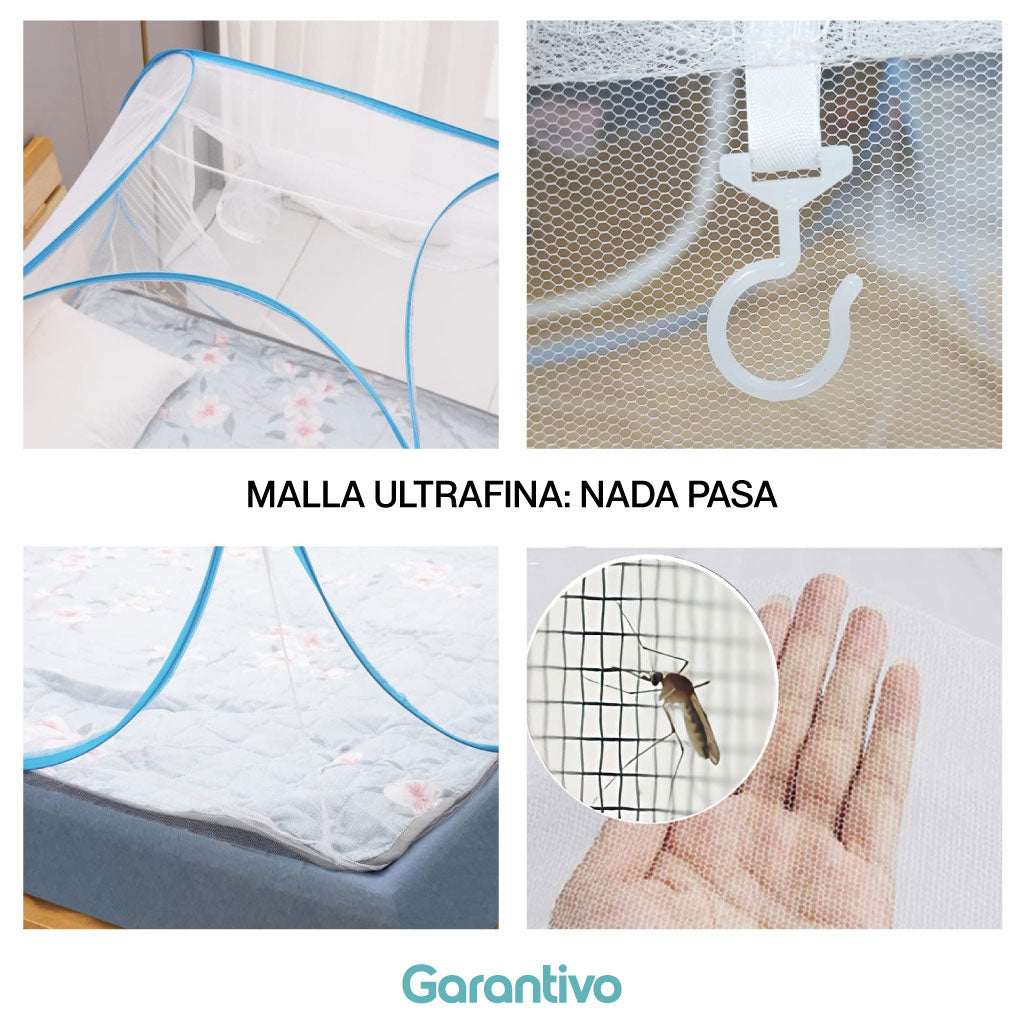 Mosquitera plegable portátil para cama con protección completa
